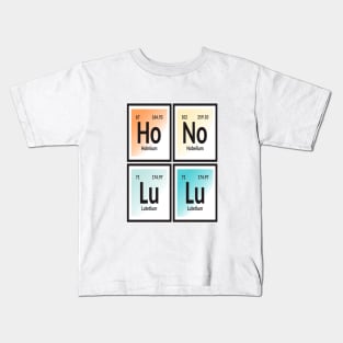 Honolulu Periodic Table Kids T-Shirt